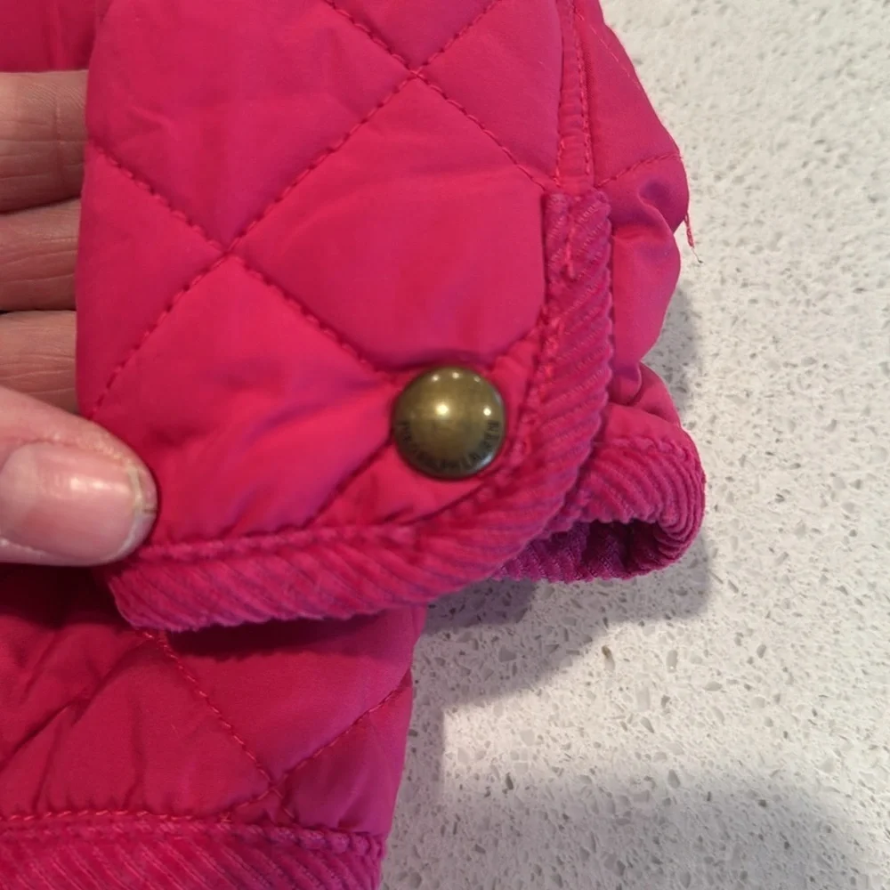 Ralph Lauren 6 months baby girls quilted jacket pink